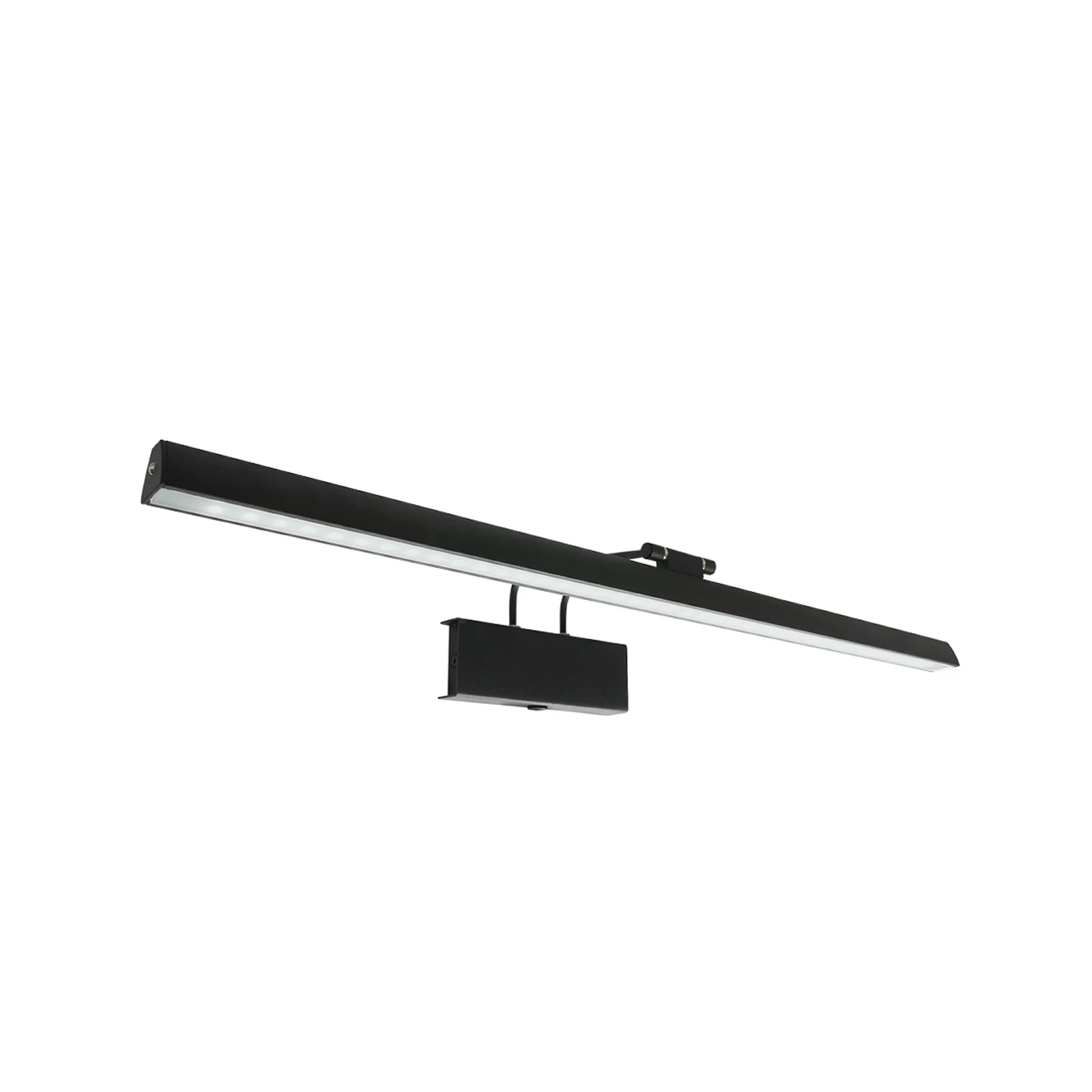 LED-Wandleuchte Litho, schwarz, Metall, CCT, Breite 60 cm