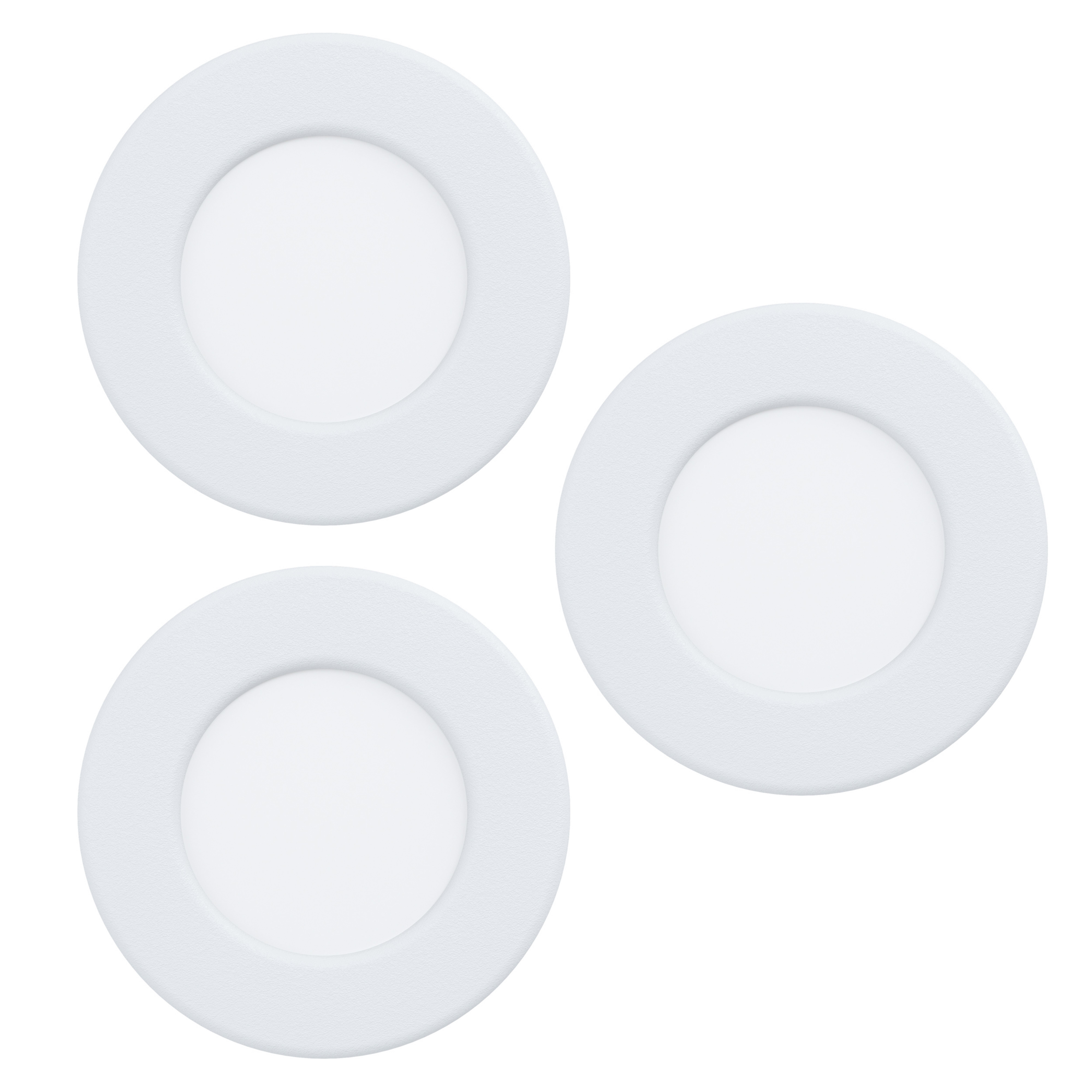 EGLO connect LED-uppovalaisin Fueva 6-Z, valkoinen, 3 kpl:n sarja