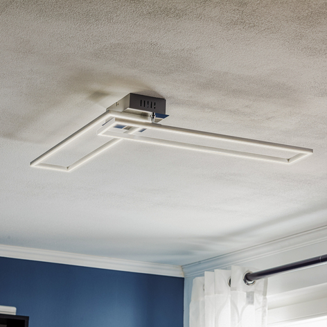 Deckenlampe Frame WiFi CCT, Fernbedienung, alu