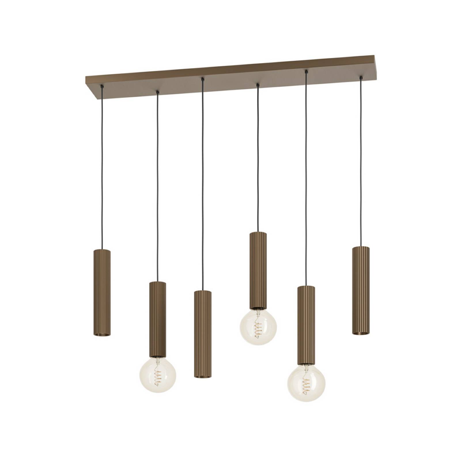 EGLO Hängeleuchte FARIOLO, bronzefarben, Länge 96 cm, 6-flg.