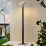 Lindby LED-udendørslampe Keily, halvcirkel, antracit, metal