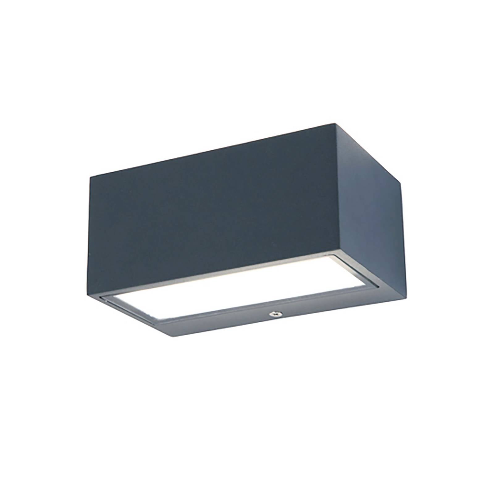 Led Außenwandleuchte Gemini in Anthrazit Up- And Downlight 4000K 65x89x140mm - Anthrazit - Lutec