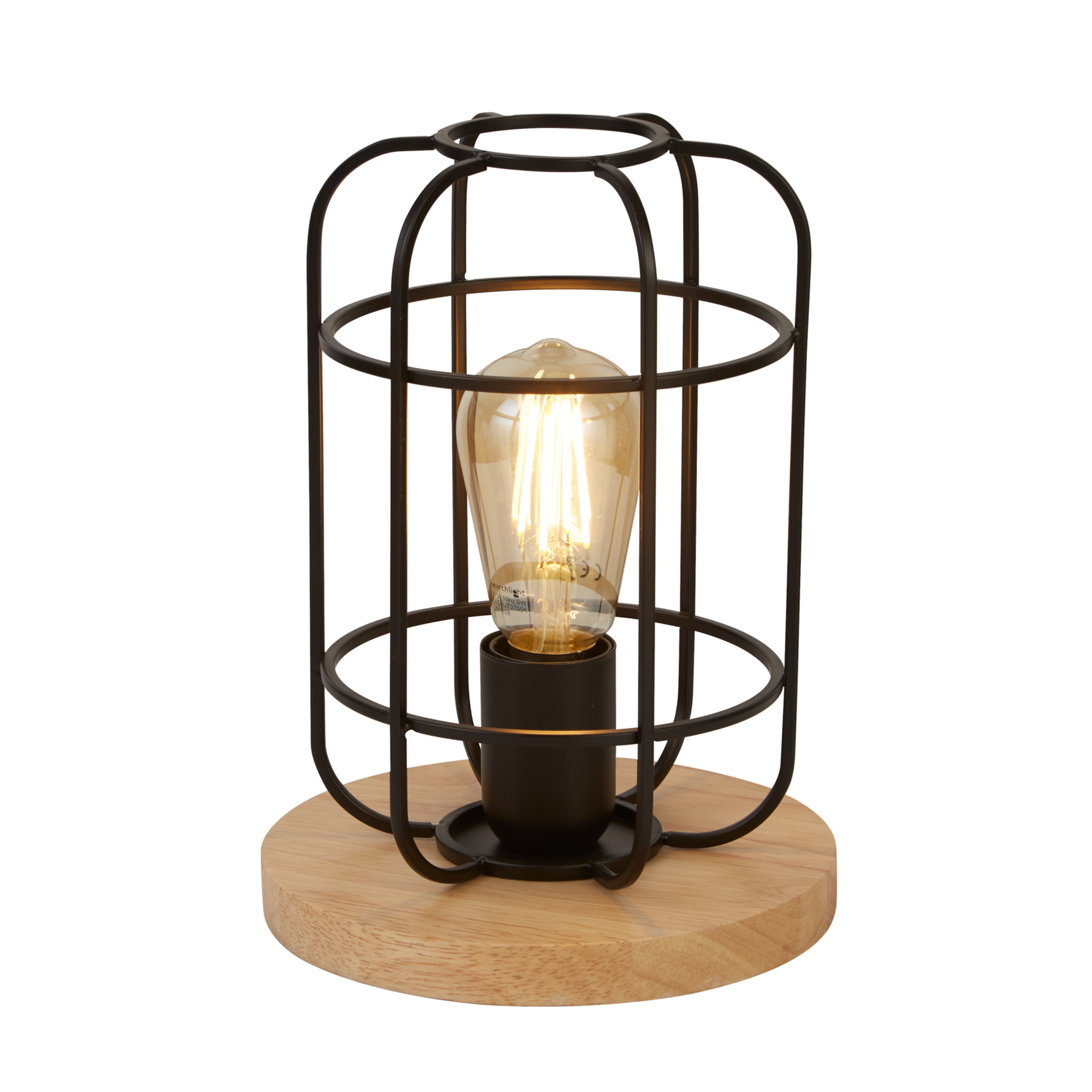 Tischlampe Cage II mit Käfigschirm