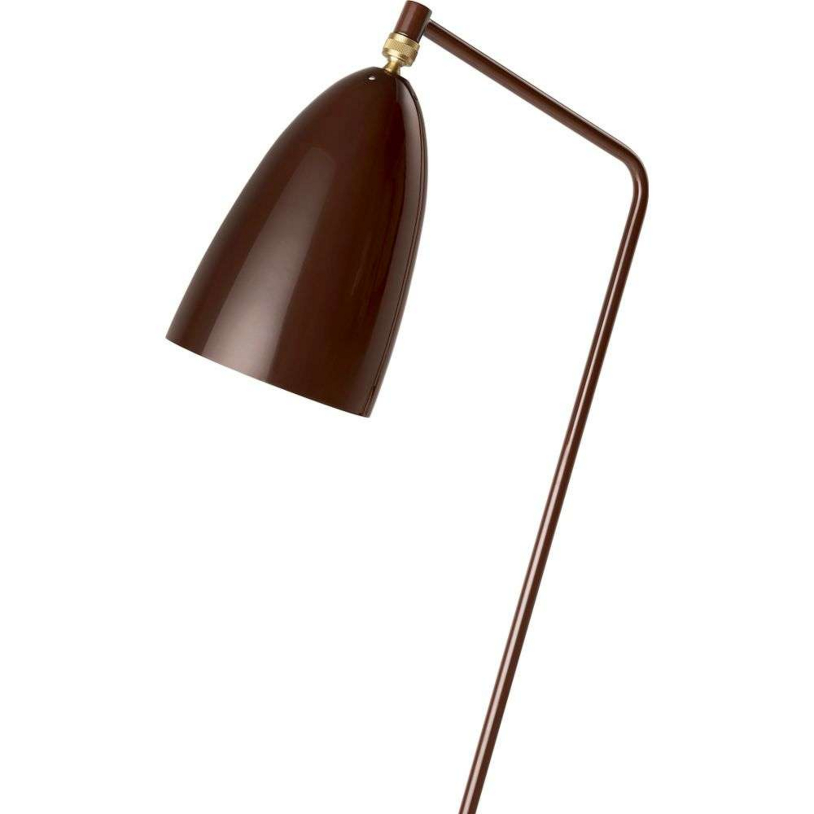 Gräshoppa Golvlampa Glossy Walnut Brown - GUBI