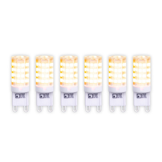 LED-Stiftlampe G9 3,5W warmweiß 350 Lumen 6er-Pack