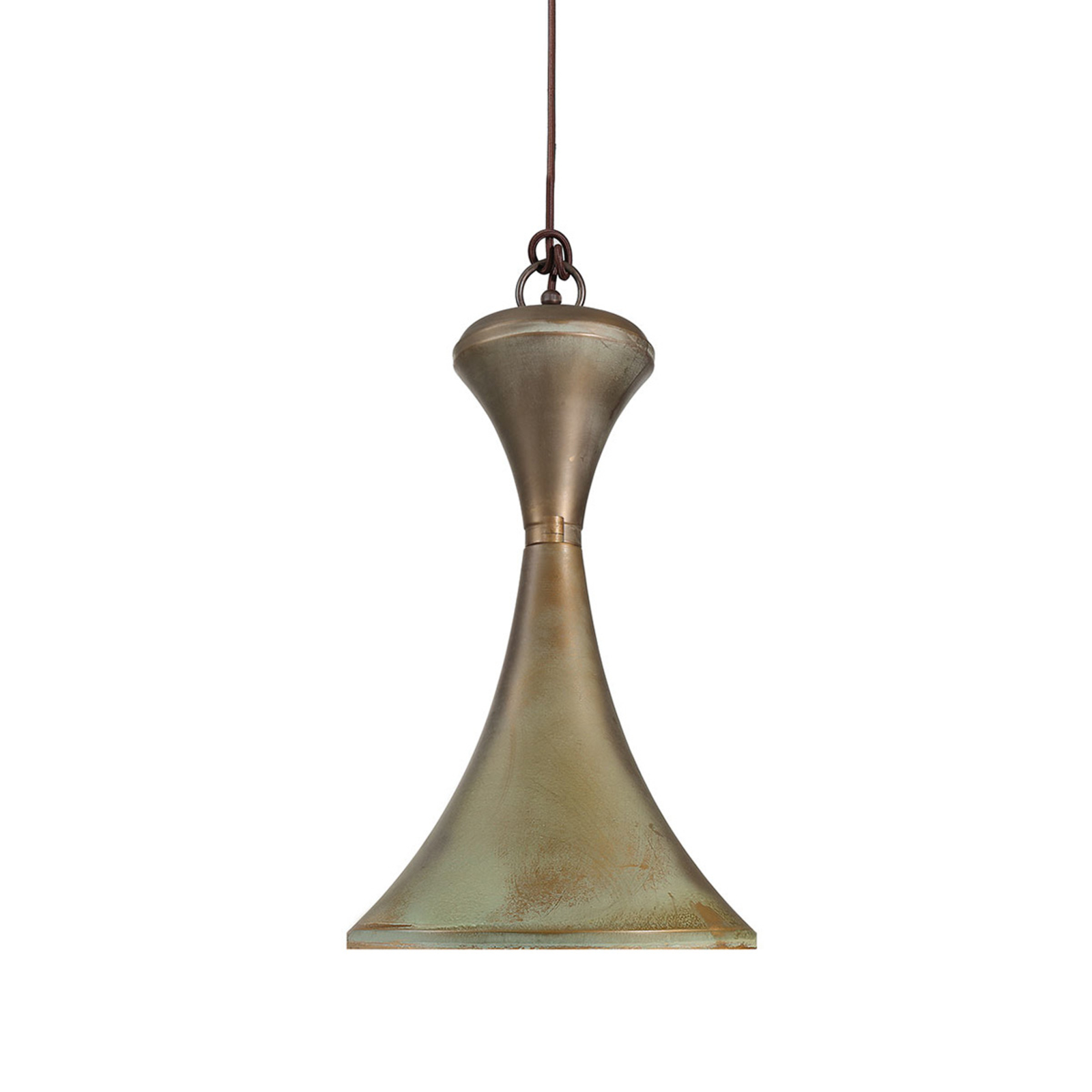 Moretti 4100 hanging lamp antique brass, for Living / Dining Room, brass, E27, 52 W, energy efficiency: A++, H: 35 cm
