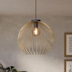 Suspension VENEZUELA, dorée/noire, Ø 40 cm, métal, E27