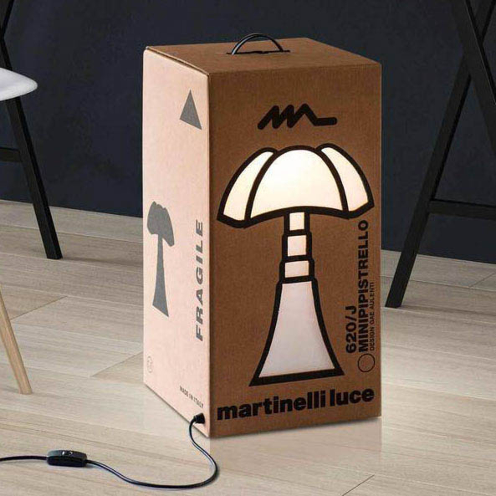 Martinelli Luce Minipipistrello Cartone LED-lykt