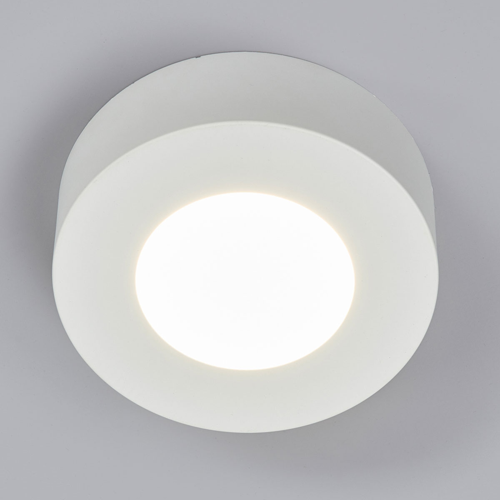 Arcchio Marlo LED ceiling lamp white 4000 K round 12.8 cm, for Bathroom, plastic, 5 W, energy efficiency: A+, H: 3.9 cm