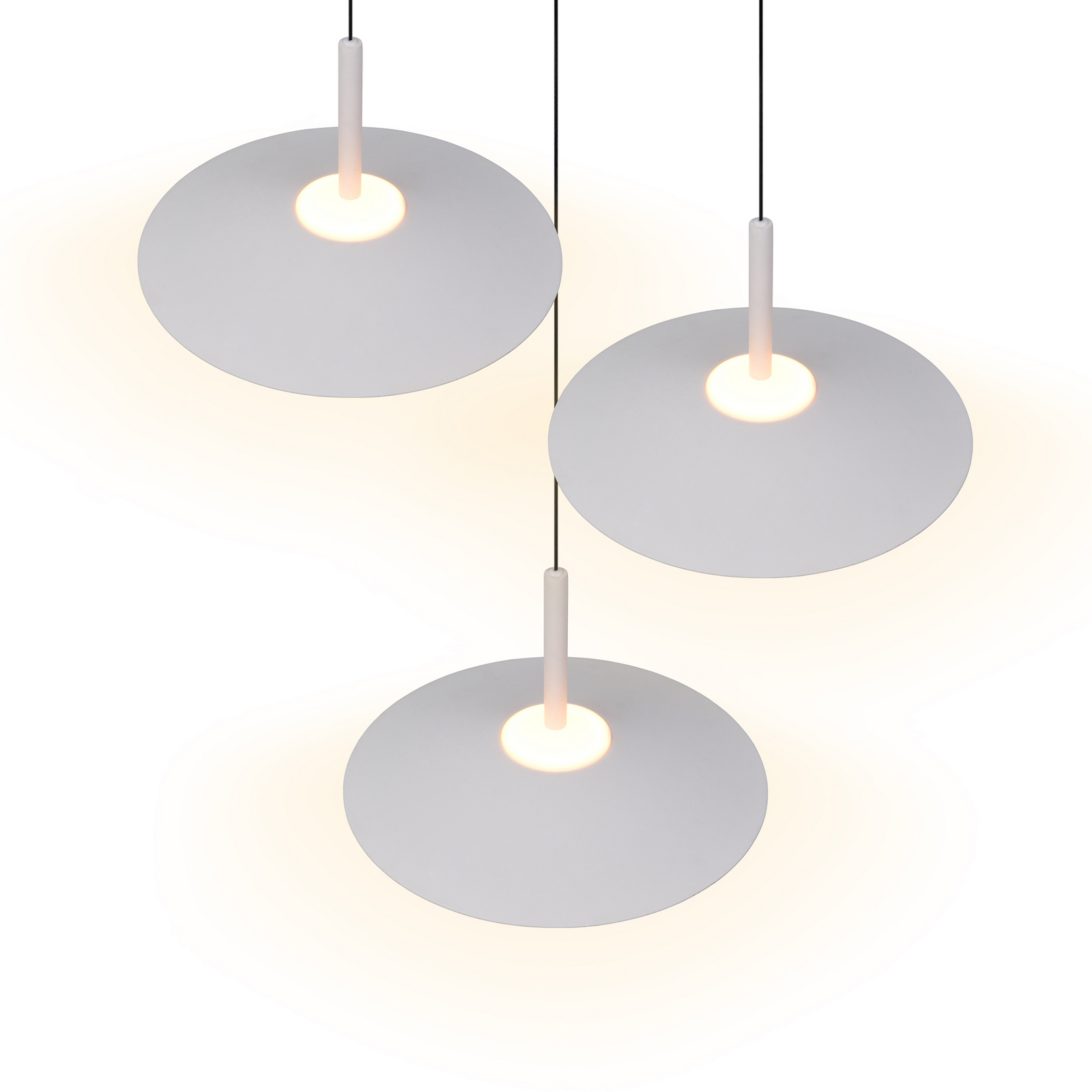 LED piekaramā lampa „Amalo“, matēti balta, Ø 67 cm, metāls, CCT 3-flg. LED piekaramā lampa „Amalo“, matēti balta, Ø 67 cm, metāls, CCT 3-flg.