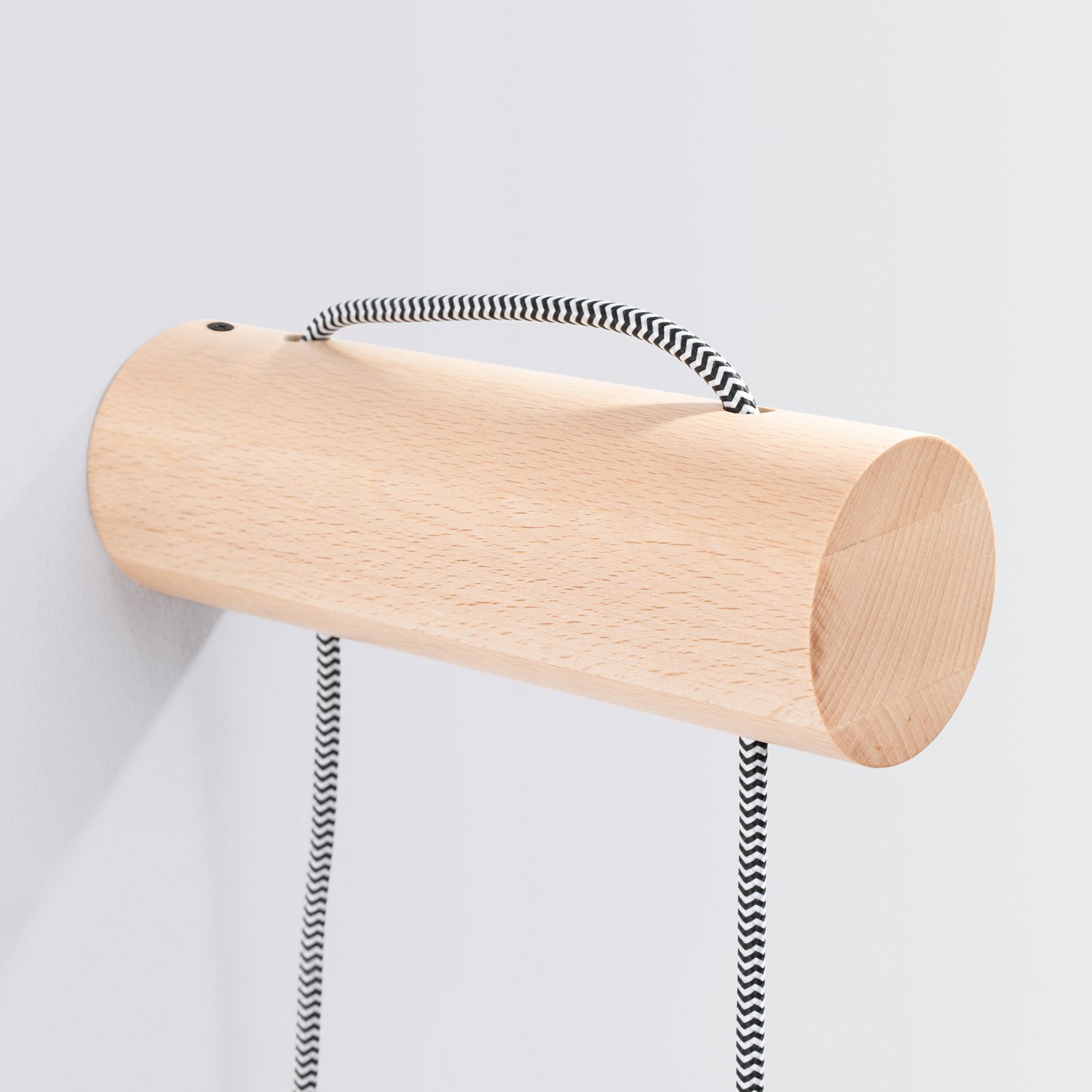 Nimbi wall light, light wood, height 67 cm, wood/glass