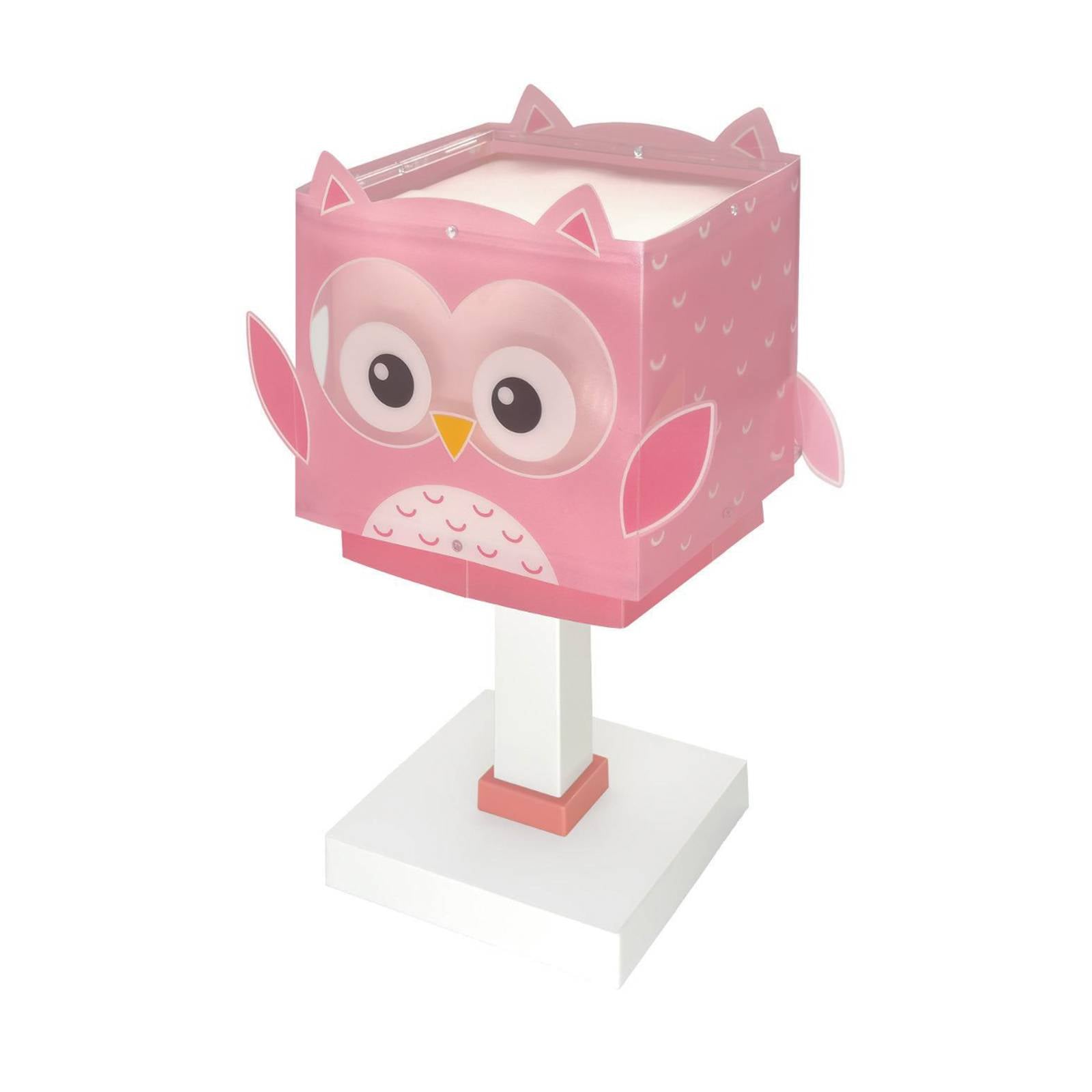 Kinder-Tischlampe Little Pink Owl, G4, Breite 14 cm