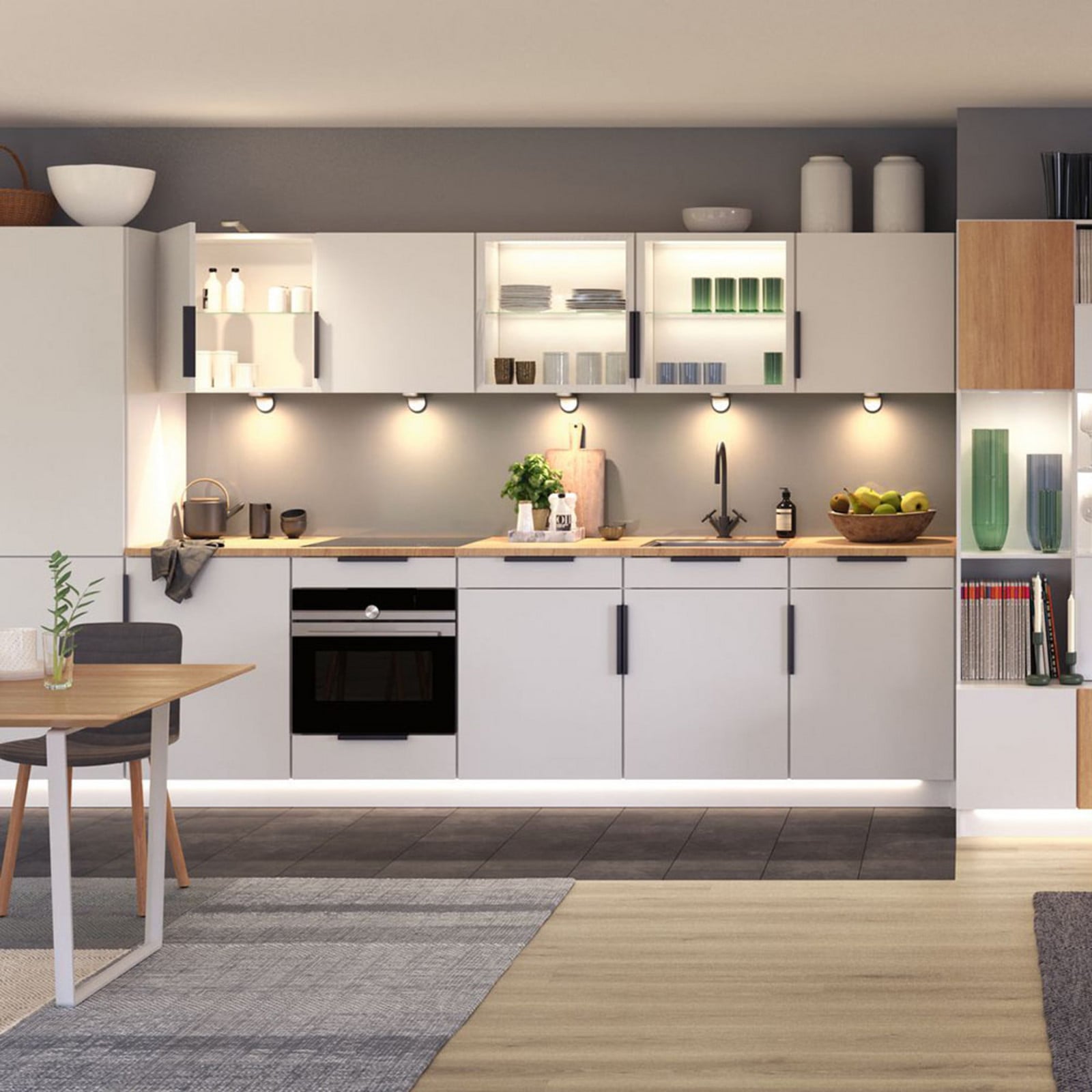 Paulmann Βουρτσισμένο Νικέλιο Clever Connect Trigo Φωτιστικό Επίπλων Σετ 3 Τεμαχίων