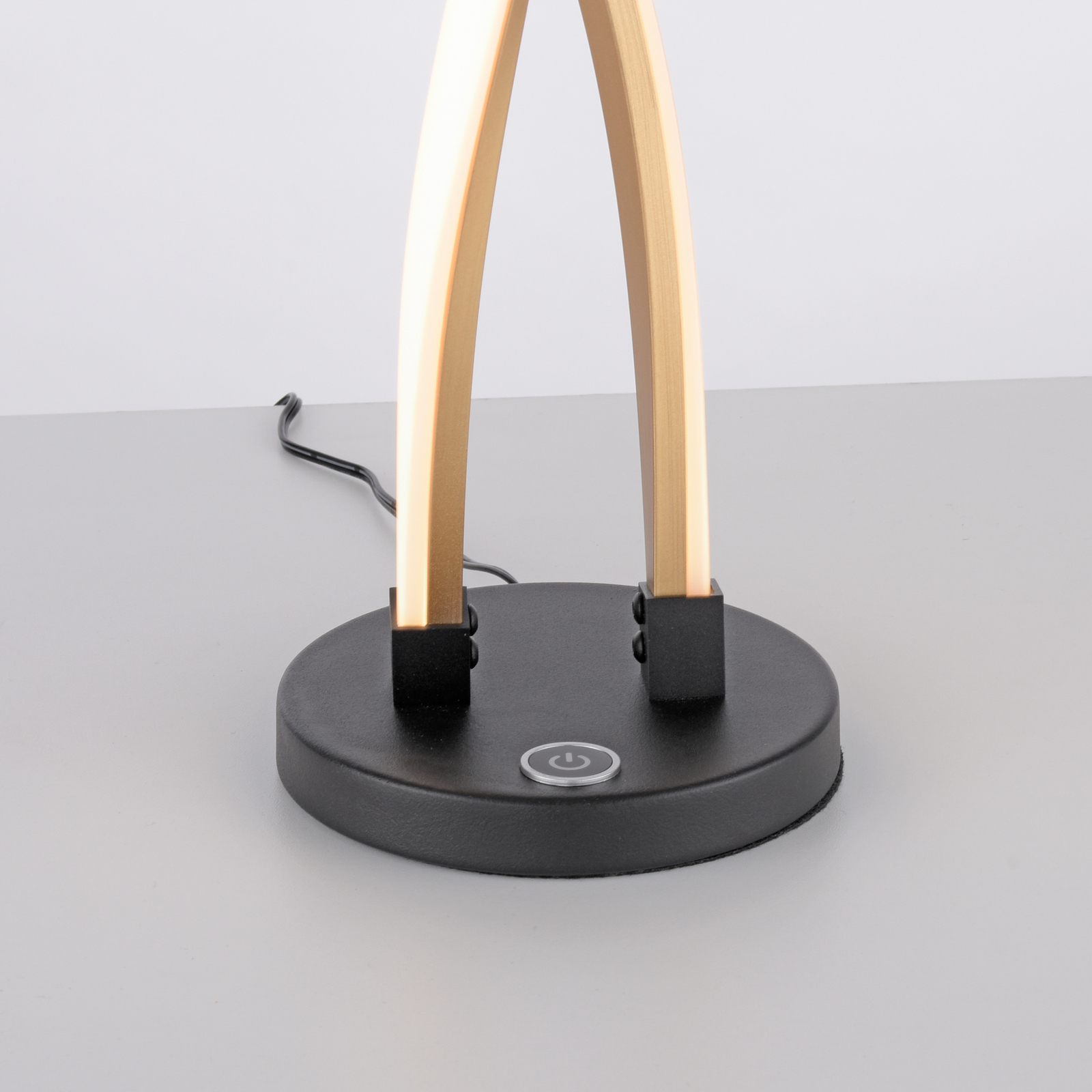 Candeeiro de mesa Paul Neuhaus Polina LED, regulador de intensidade,