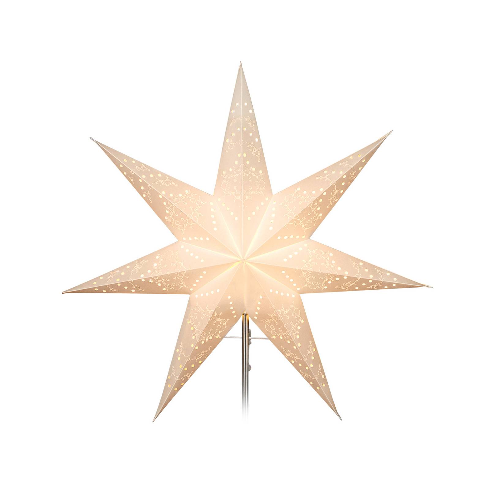 Papír cserecsillag Sensy Star fehér Ø 54 cm