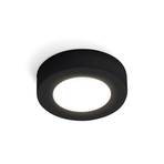 KOLARZ Click R ceiling lamp, black, metal, GX53, Ø 12 cm