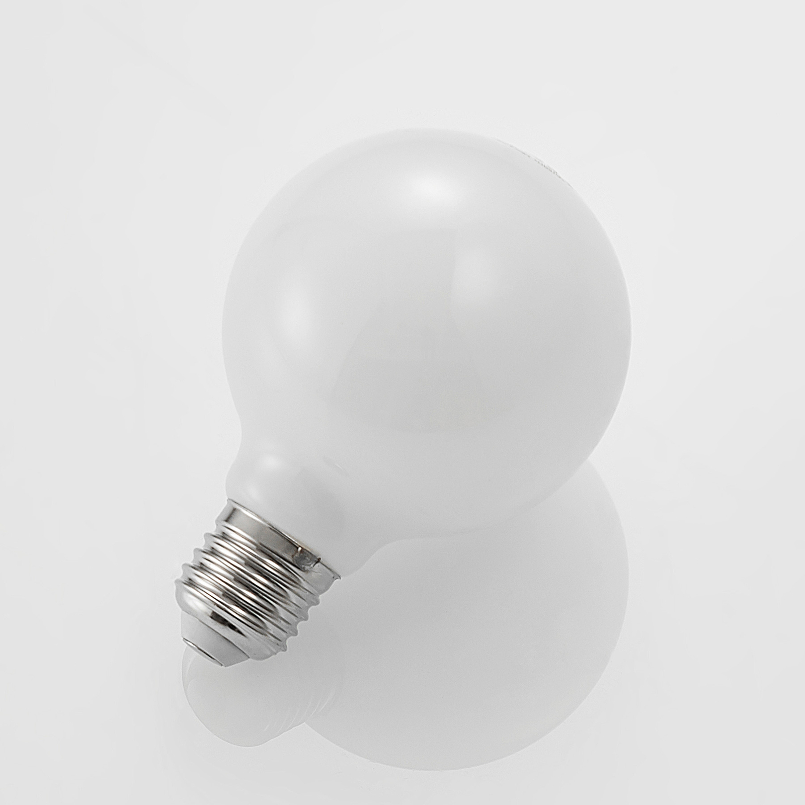 LED-Lampe E27 8W G80 2.700K dimmbar, opal