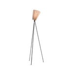 Oslo Wood Golvlampa Svart/Beige - Northern