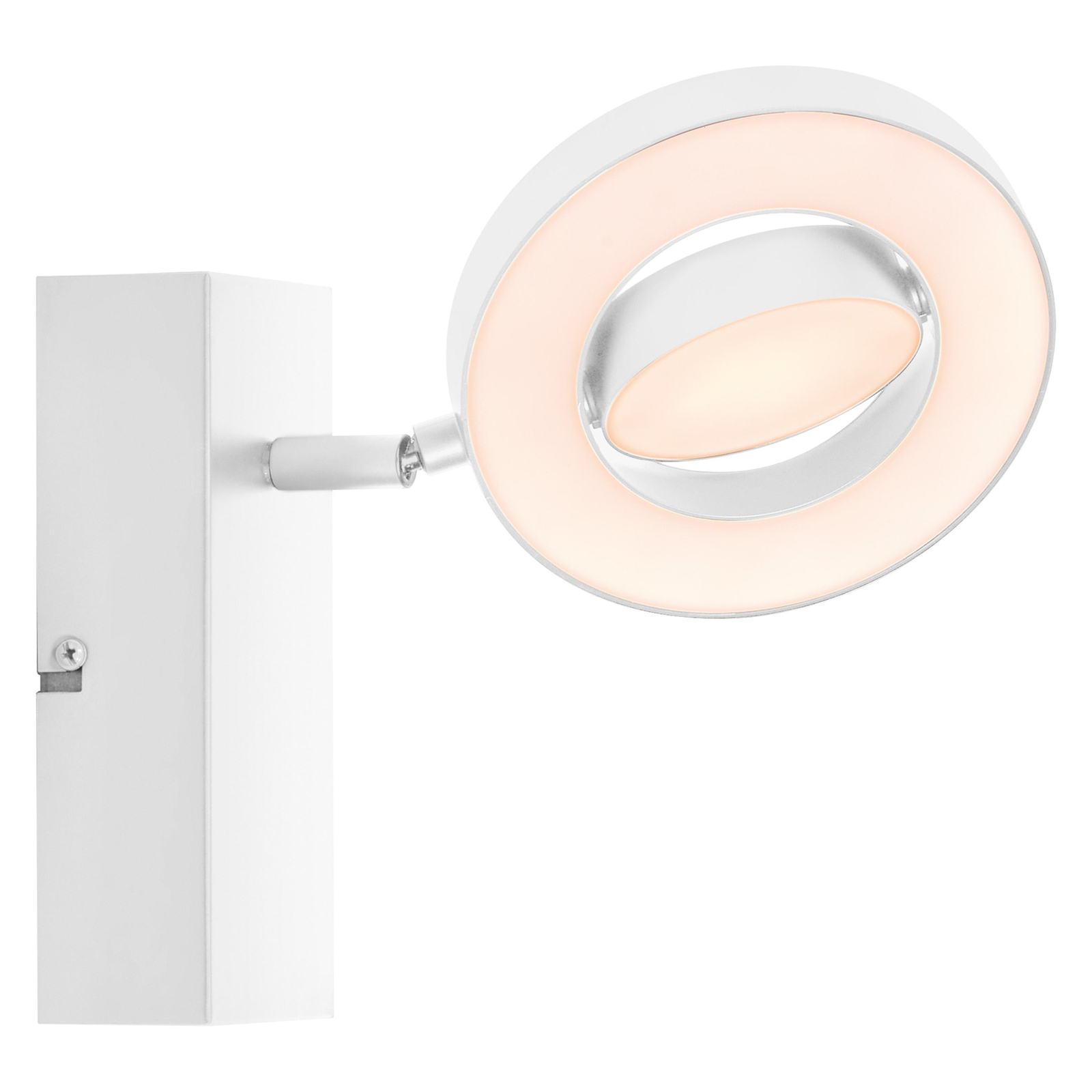 LEDVANCE LED прожектор за стена Saturn CCT, ключ, бял