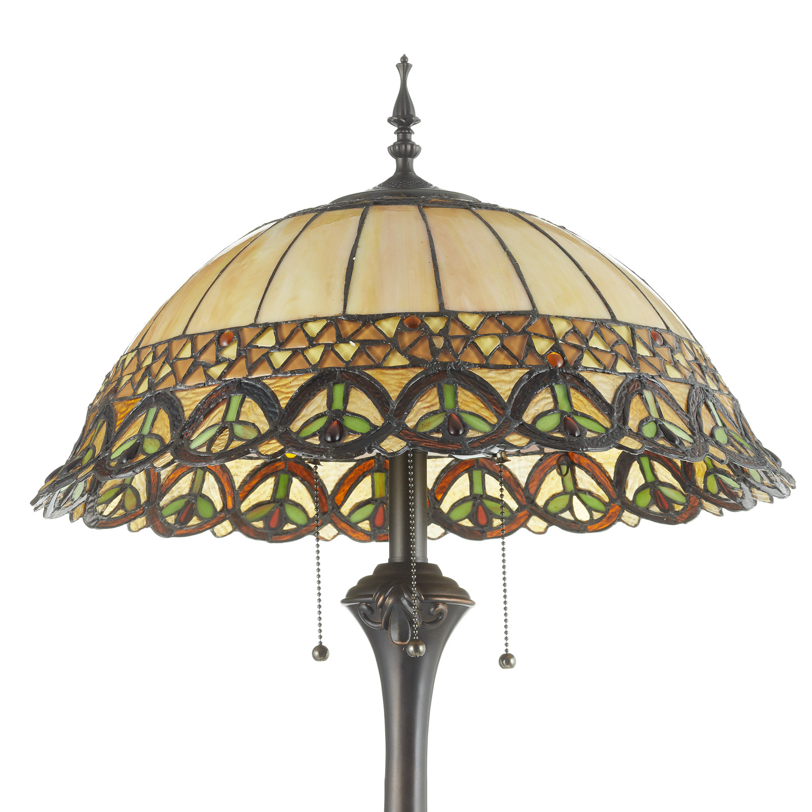 Floor lamp Frieda with a Tiffany lampshade