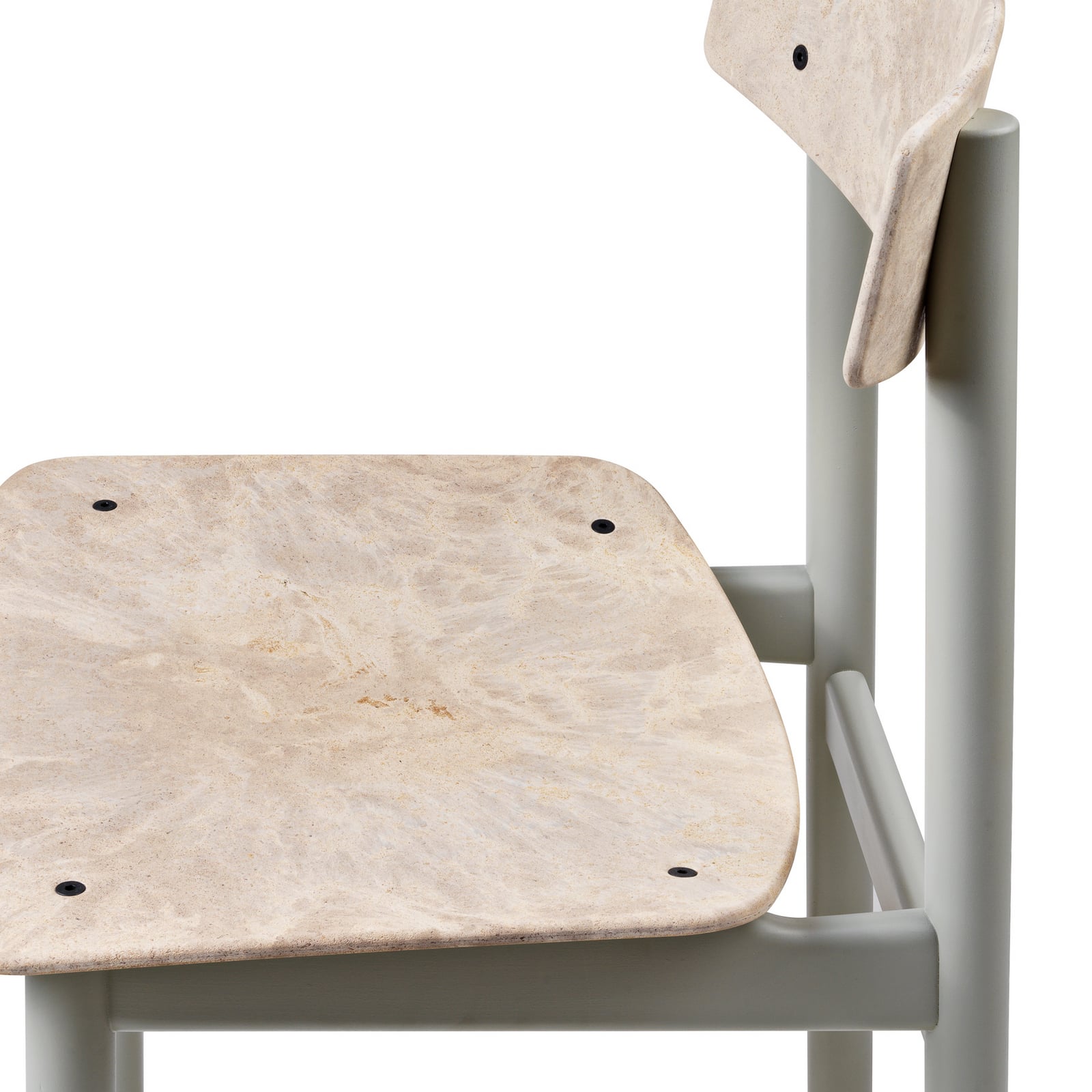 Chaise Conscious 3162, noire, hêtre, hauteur 78,5 cm - Mater