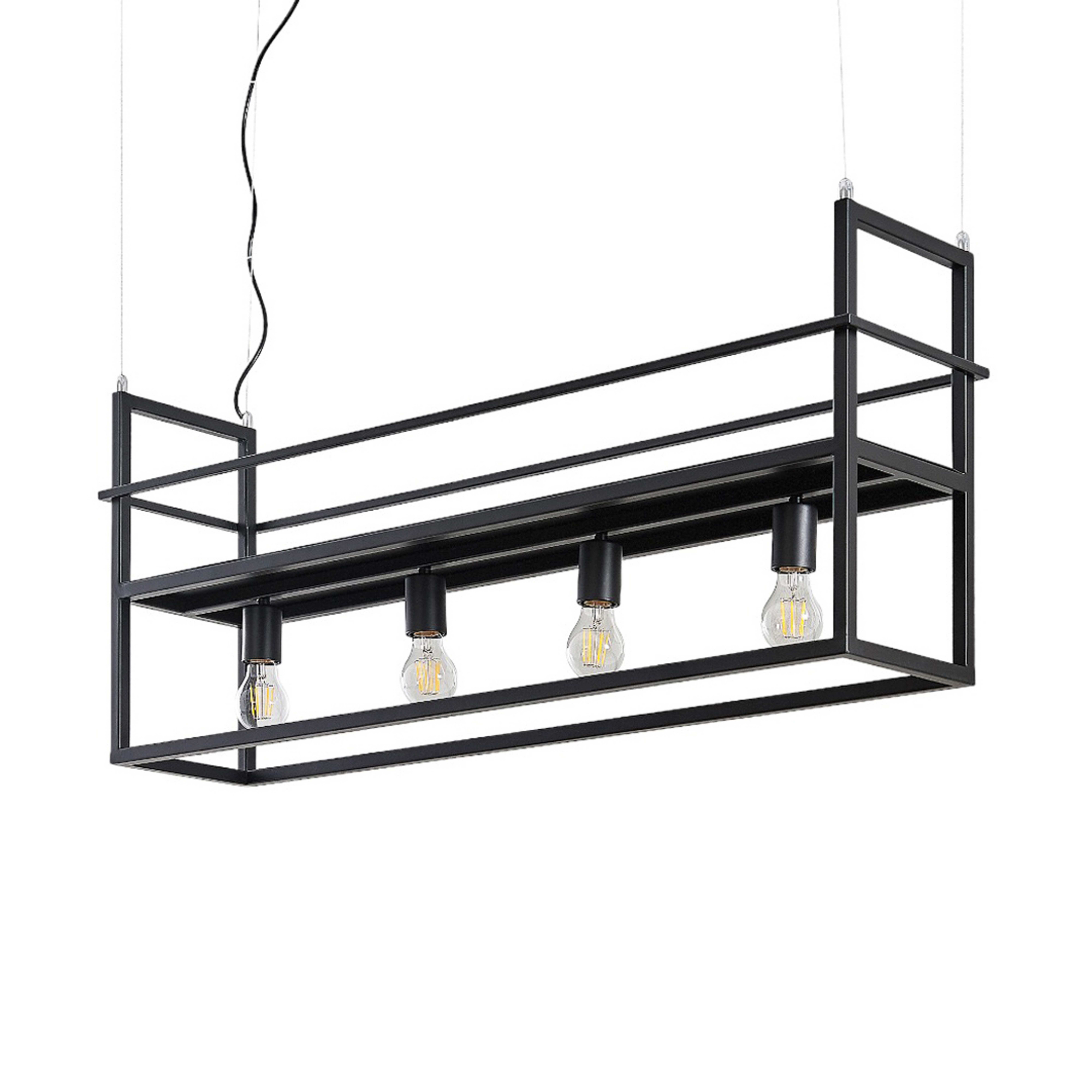 Lámpara colgante Grisela Black - Lindby