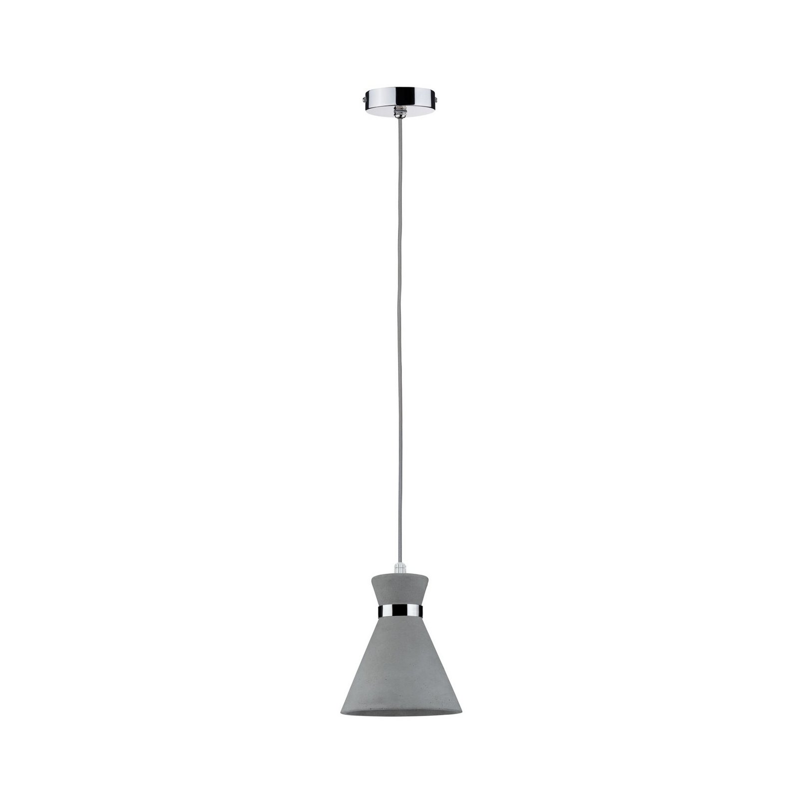 Verve pendant light IP44 dimmable Grey/Chrome - Paulmann