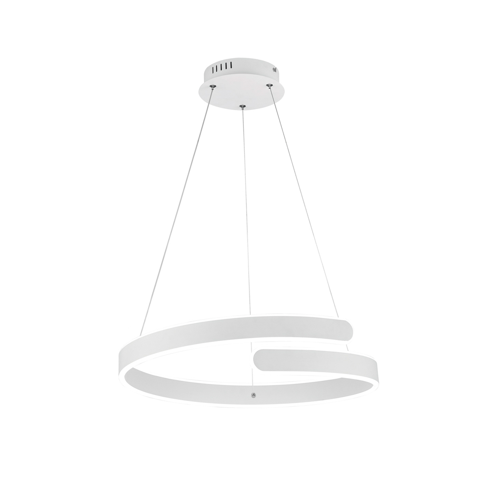 Parma LED pendant light, switch dimmer, white