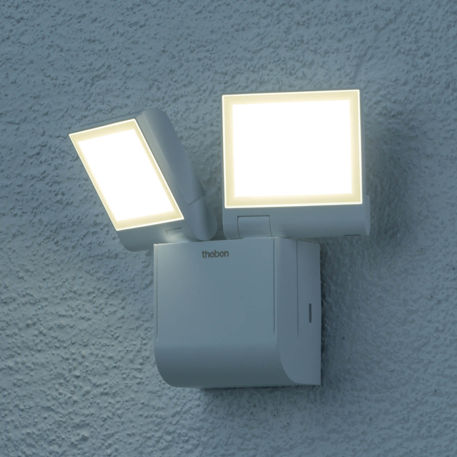 Theben LED buiten wandlamp theLeda S17-100L, wit, 2-lamps.