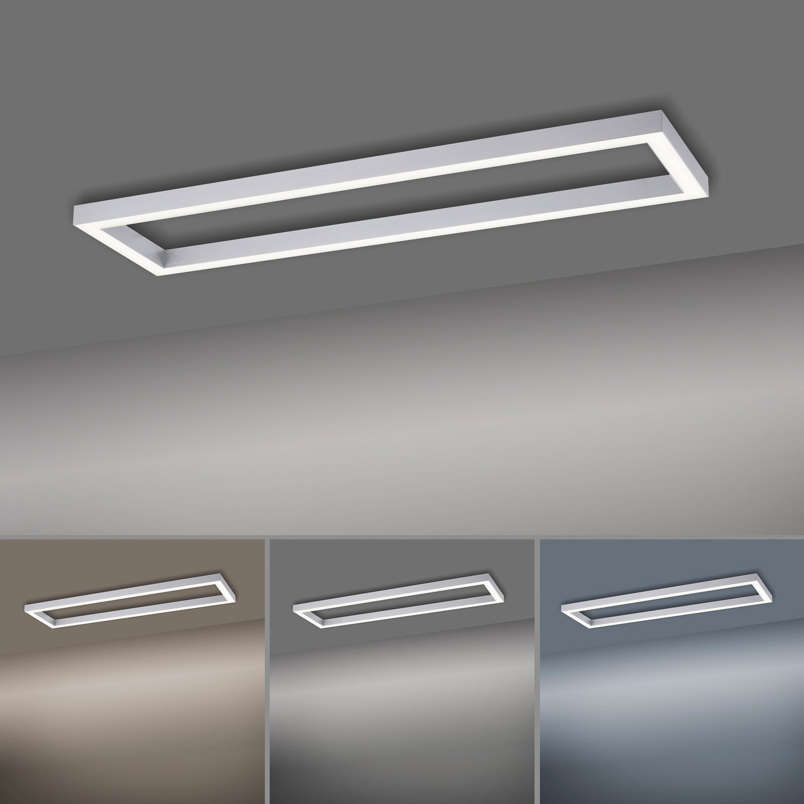 Lines Square LED-Deckenlampe, diamond, 110 cm, CCT - PURE