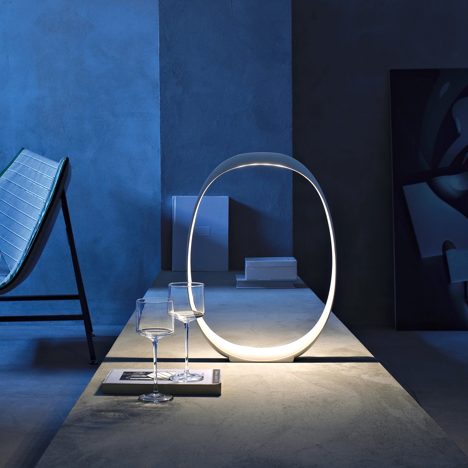 Anisha LED Lámpara de Sobremesa Grande Blanco - Foscarini