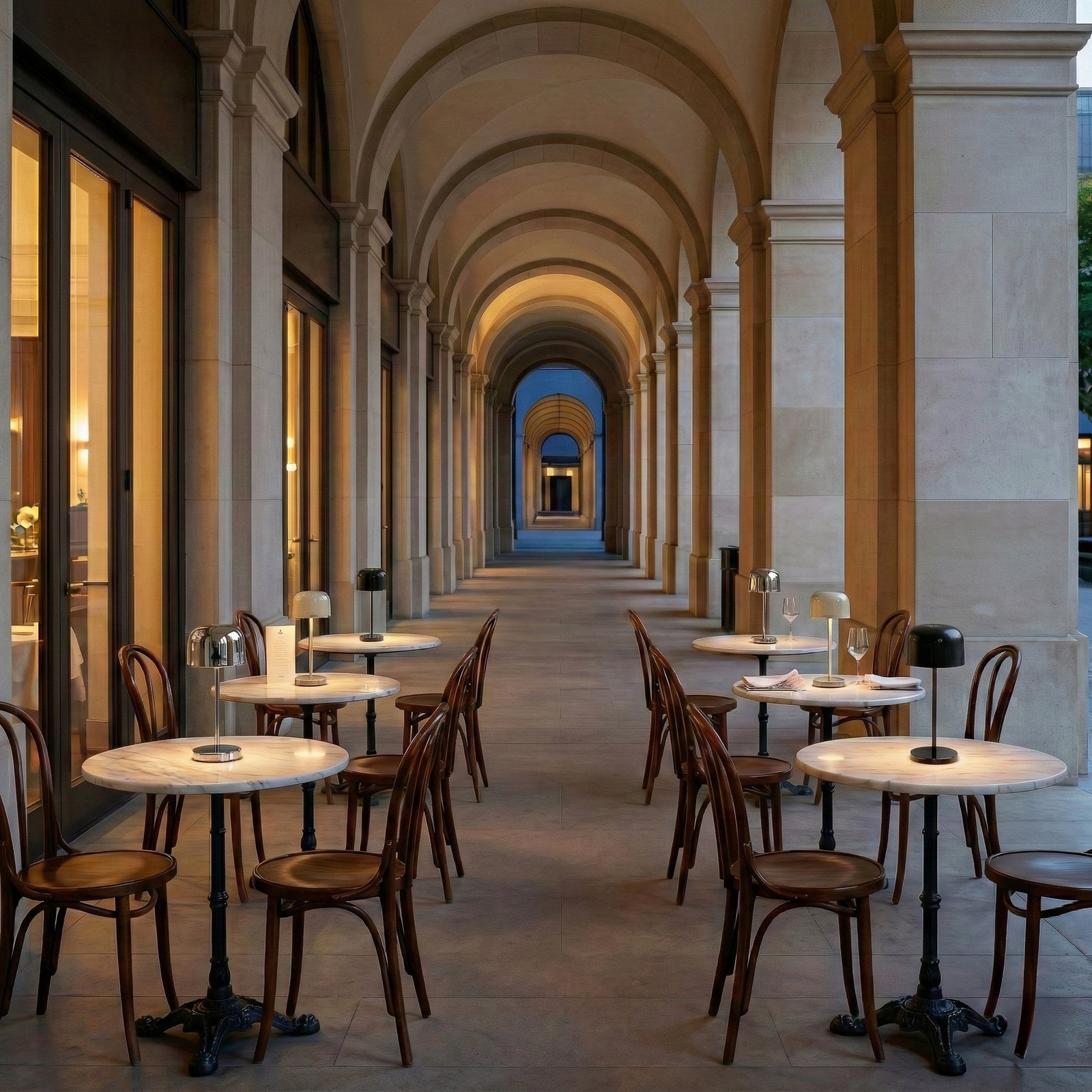 Lampe de table LED rechargeable Quill chrome/beige/noir Station de recharge