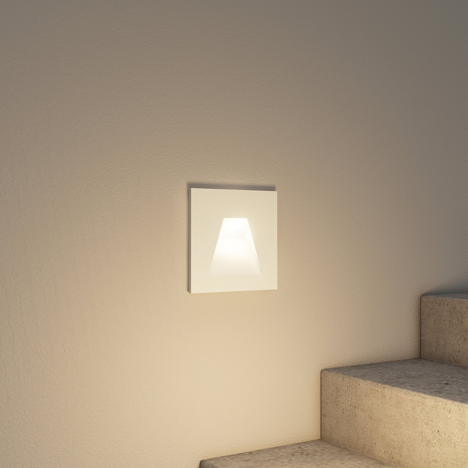 Arcchio Lasca LED-innfellingslampe, hvit