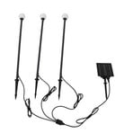 Freydis Lampe à cellule solaire w/Pointes de terre 3 pcs. Noir - Lindby