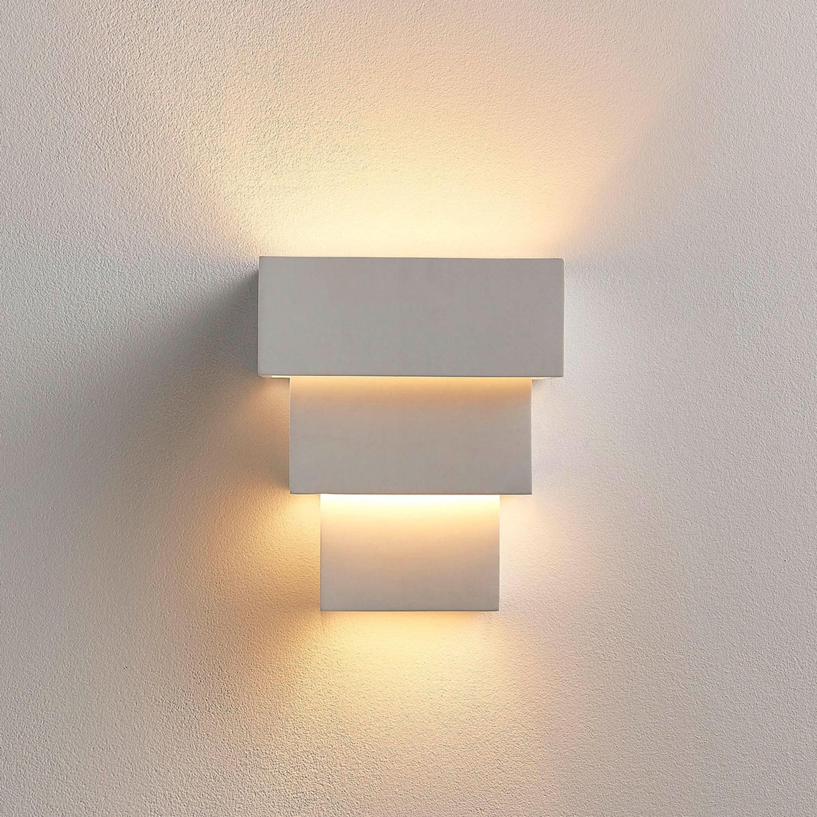 LED wandlamp Antonella van gips