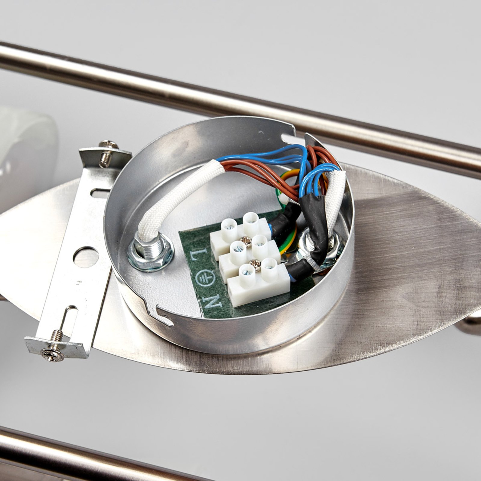 Marena 6 PlafondWhite/Nickel/Wood - Lindby