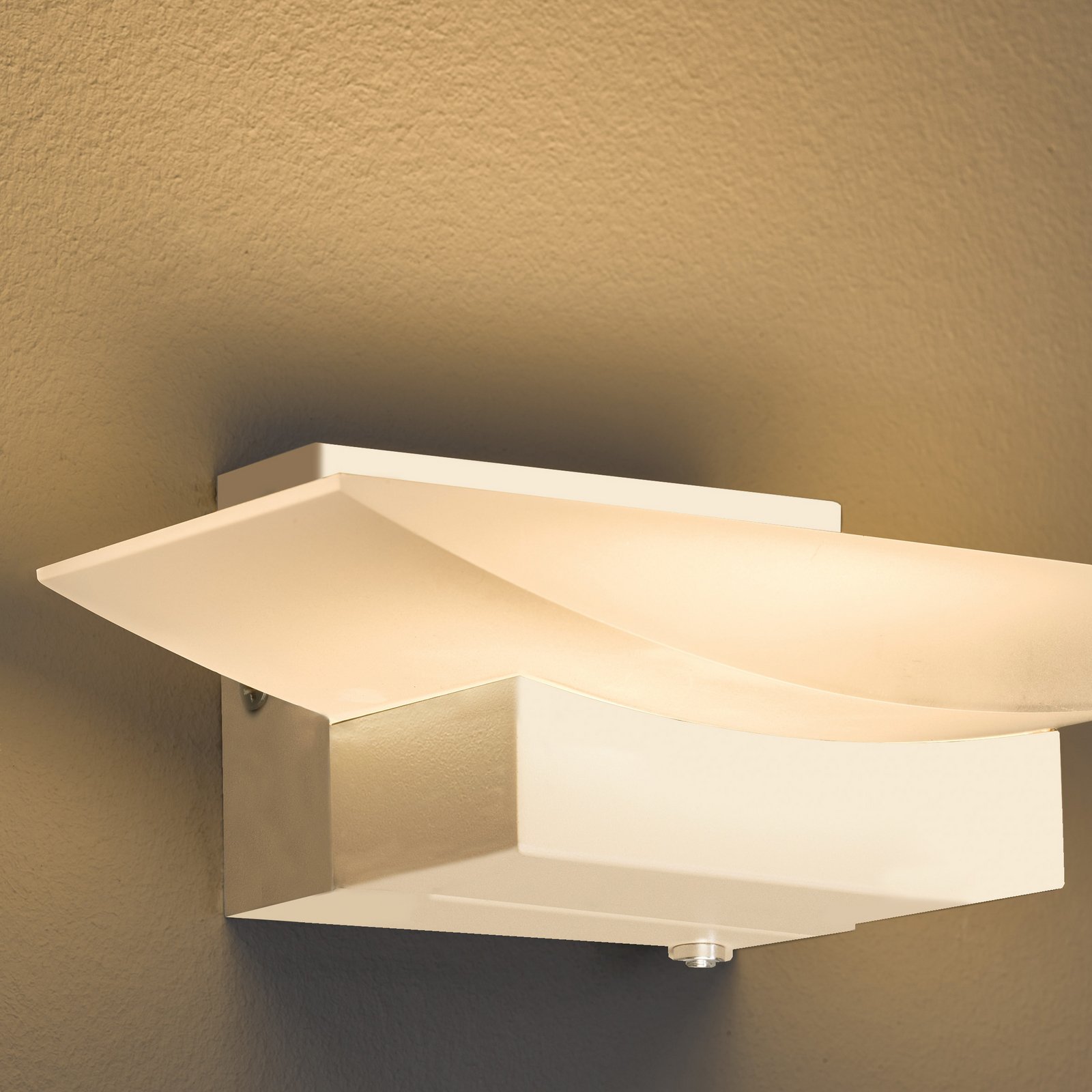 LED-Wandleuchte Bowl TW, CCT Breite 20 cm, sandfarben