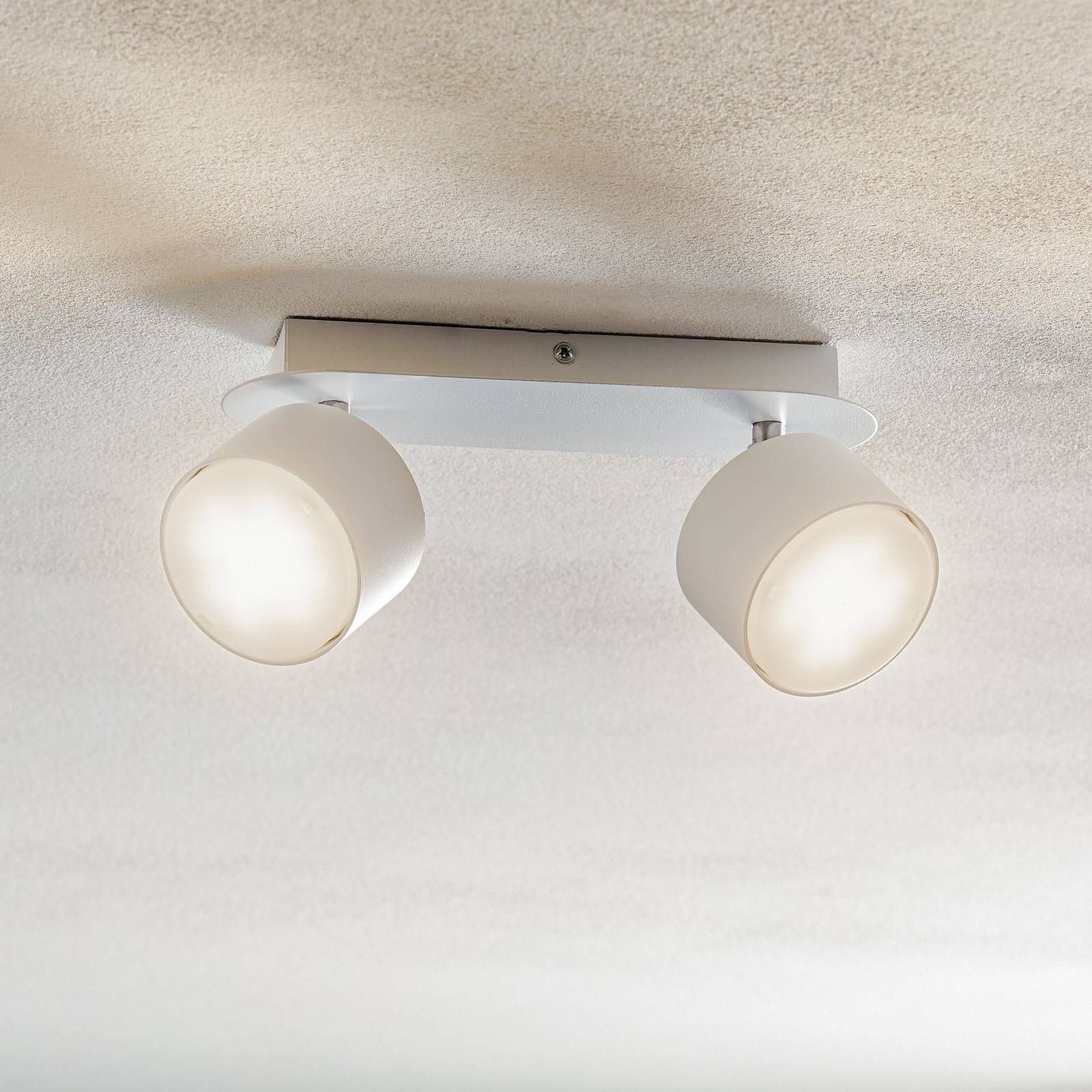 Eko-Light Spot pour plafond Cloudy à 2 lampes blanc