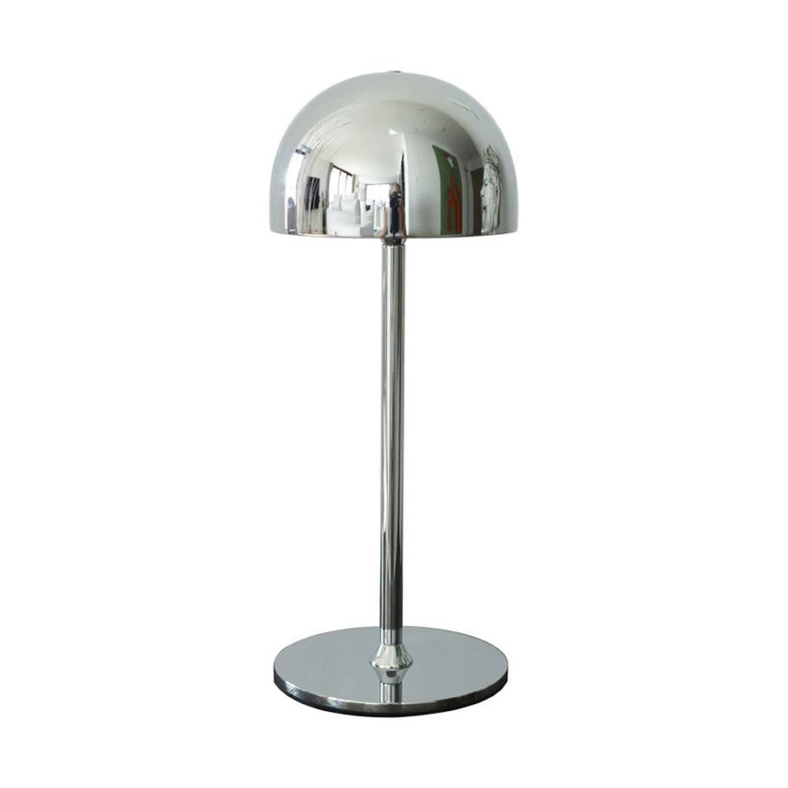 LED-Akku-Tischleuchte Tim, chromfarben, Höhe 30 cm, IP54