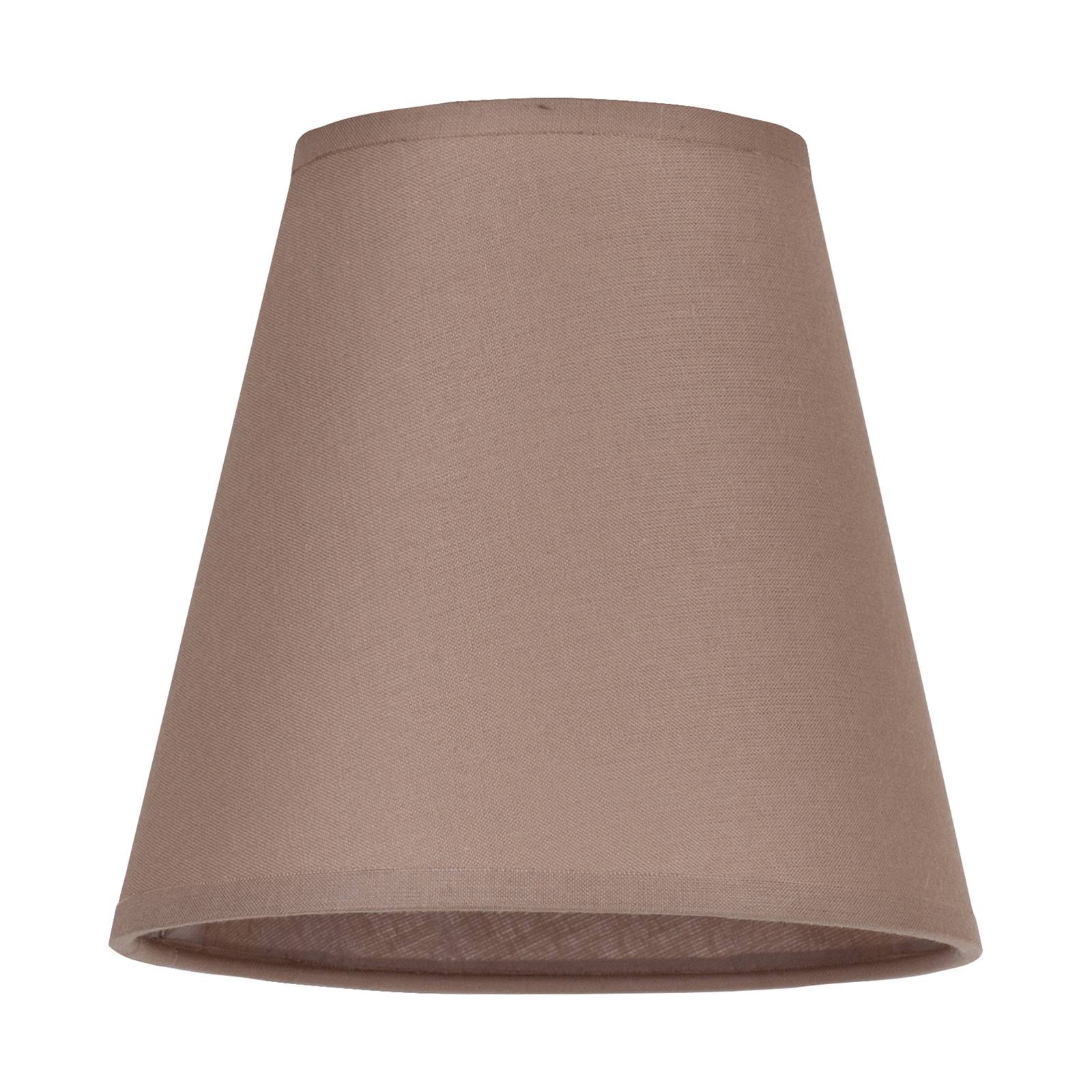 Euluna Cone AB lampshade, Ø 15 cm, cappuccino, cotton, E14, H: 15 cm