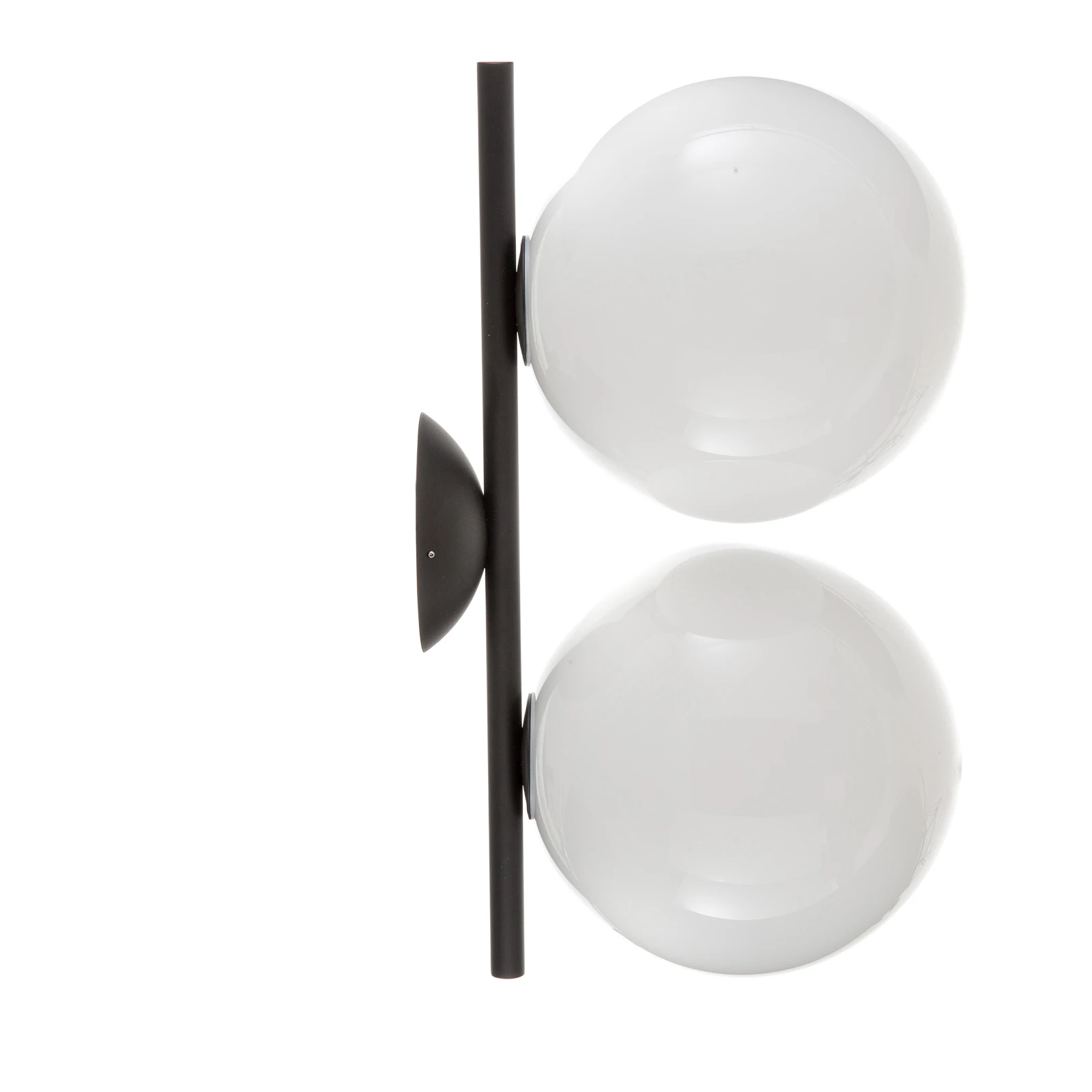 FLOS IC C/W1 Double aplică de perete negru Ø 20 cm