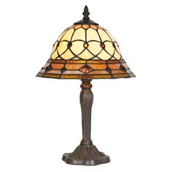ANTHEA bordlampe i Tiffany-stil