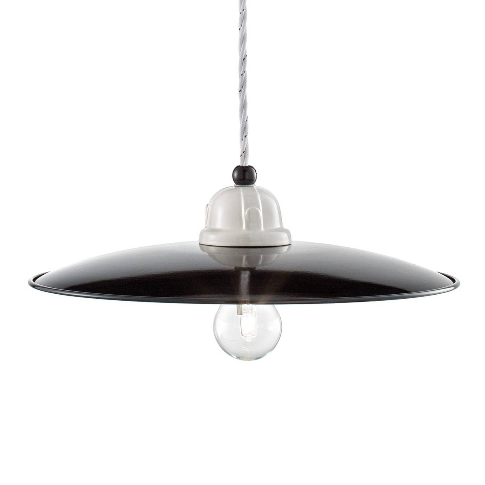 Ferroluce Suspension rétro C1612 noir-blanc