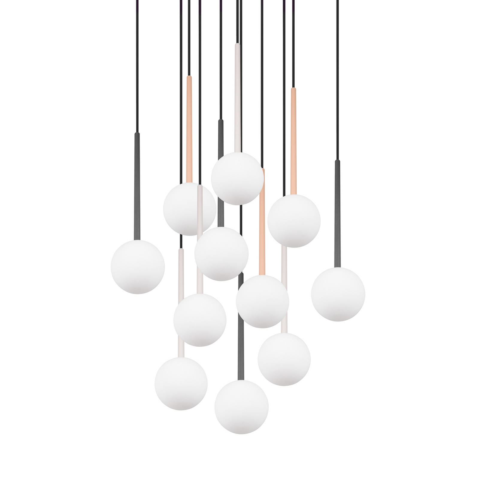 Piekaramā lampa „Firano“, krāsaina, Ø 66 cm, metāla, 11-spuldzīga. Piekaramā lampa „Firano“, krāsaina, Ø 66 cm, metāla, 11-spuldzīga.