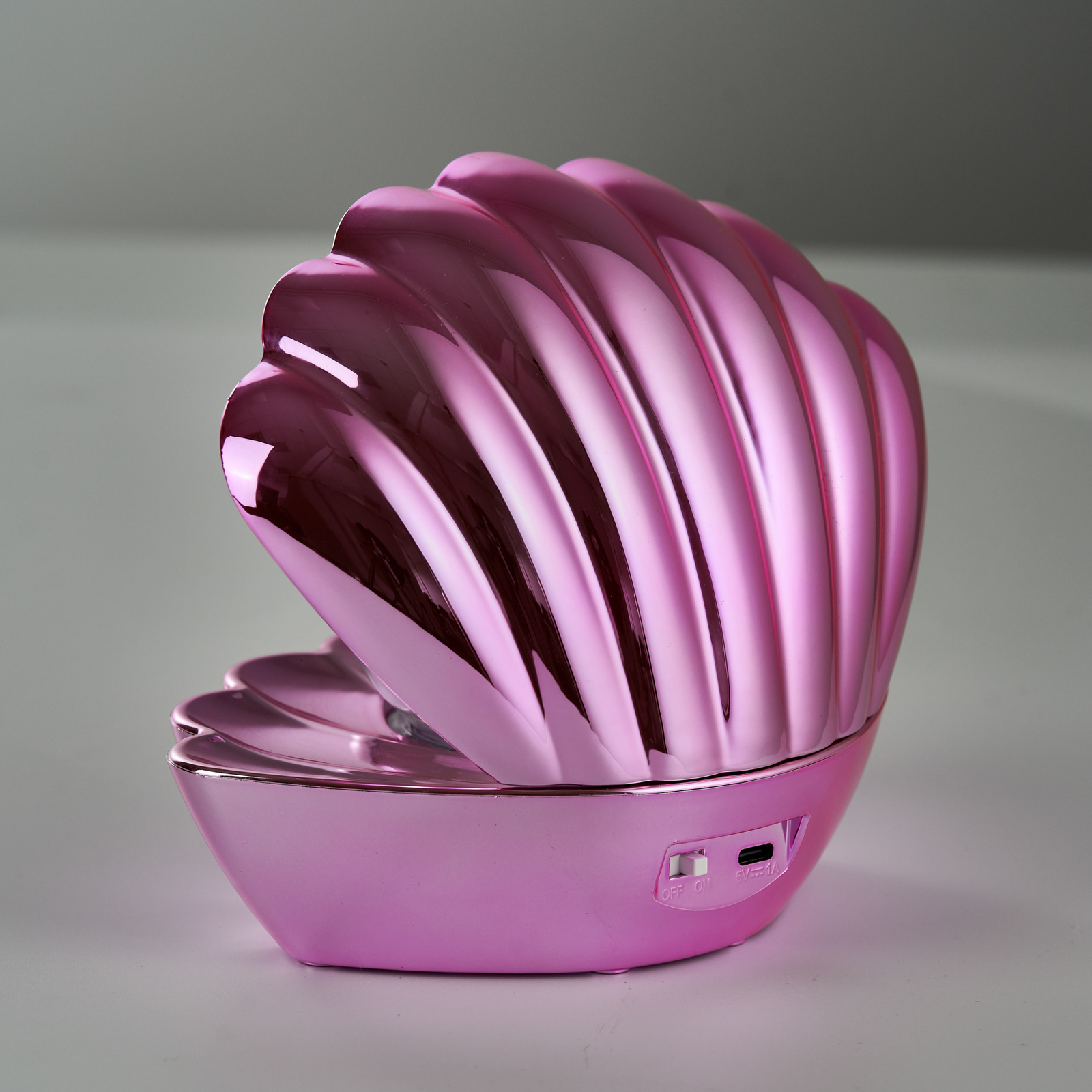 lampada da tavolo LED Shelly, rosa, plastica, 18 cm, RGB