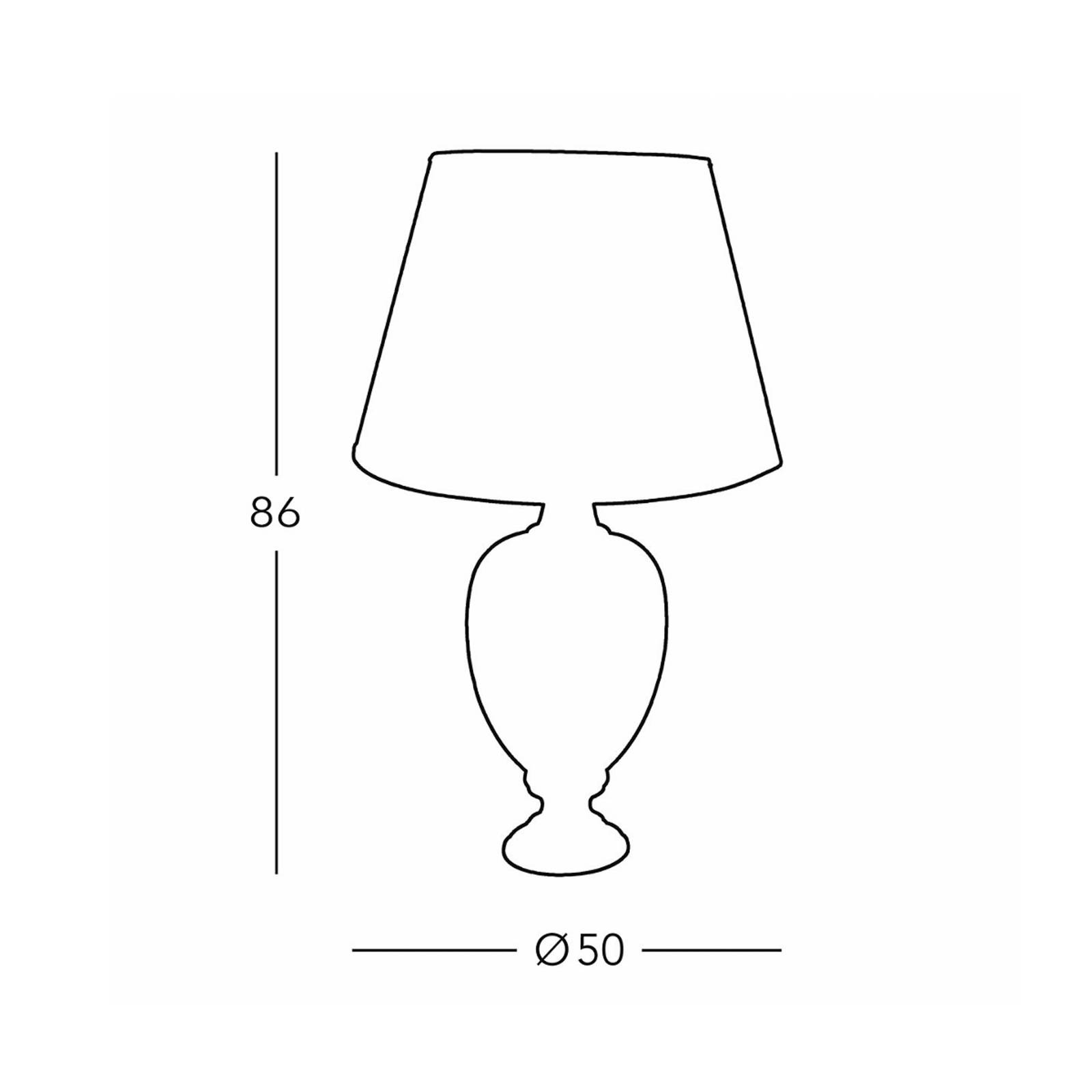 Kolarz Dauphin lampa stołowa, kremowy, wysokość 86 cm, ceramika