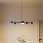 Pakabinamas šviestuvas „Kodo“, 5 lempų, juodas, plienas, GX53