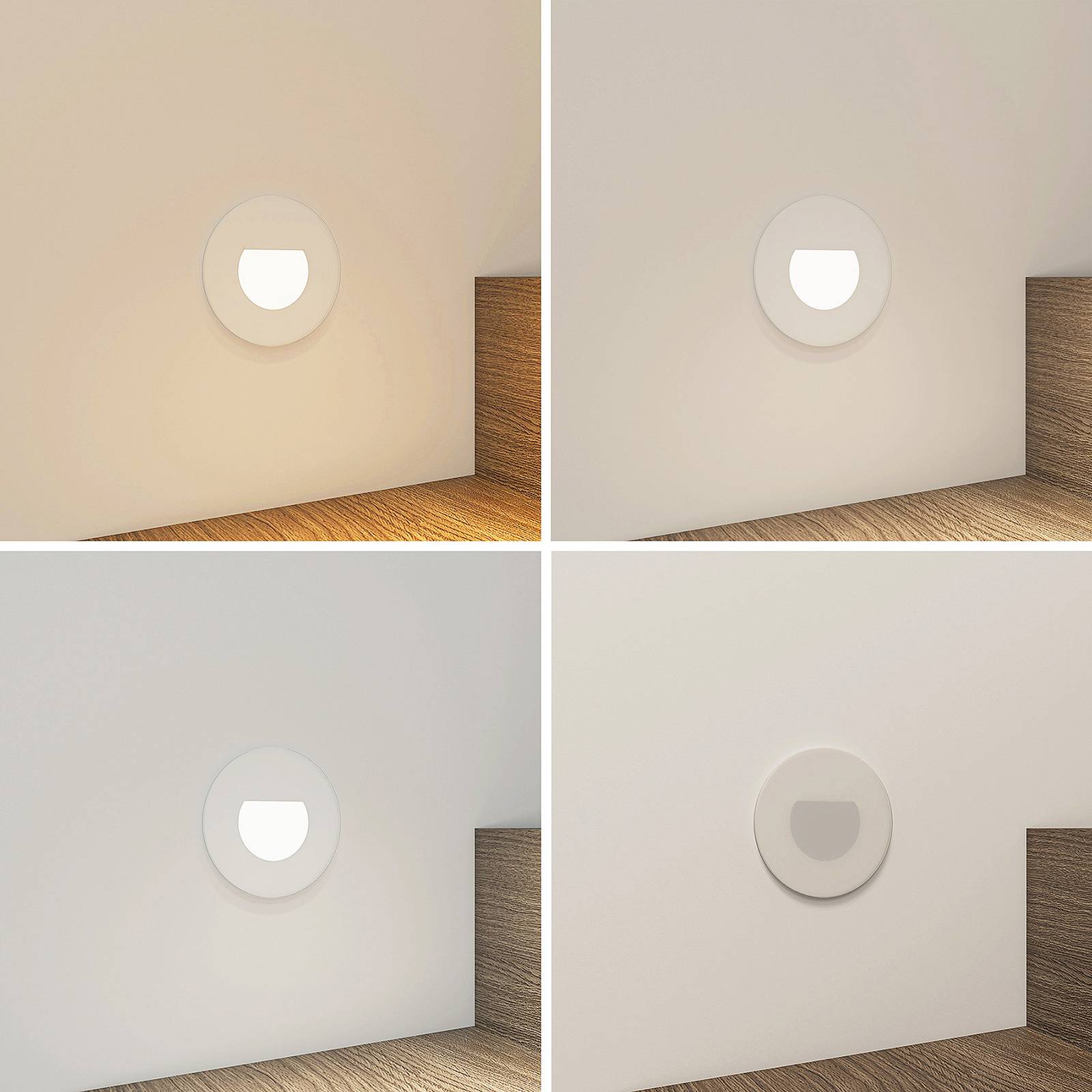 E-shop Arcchio Vexi zapustené LED CCT biela Ø 7,8 cm