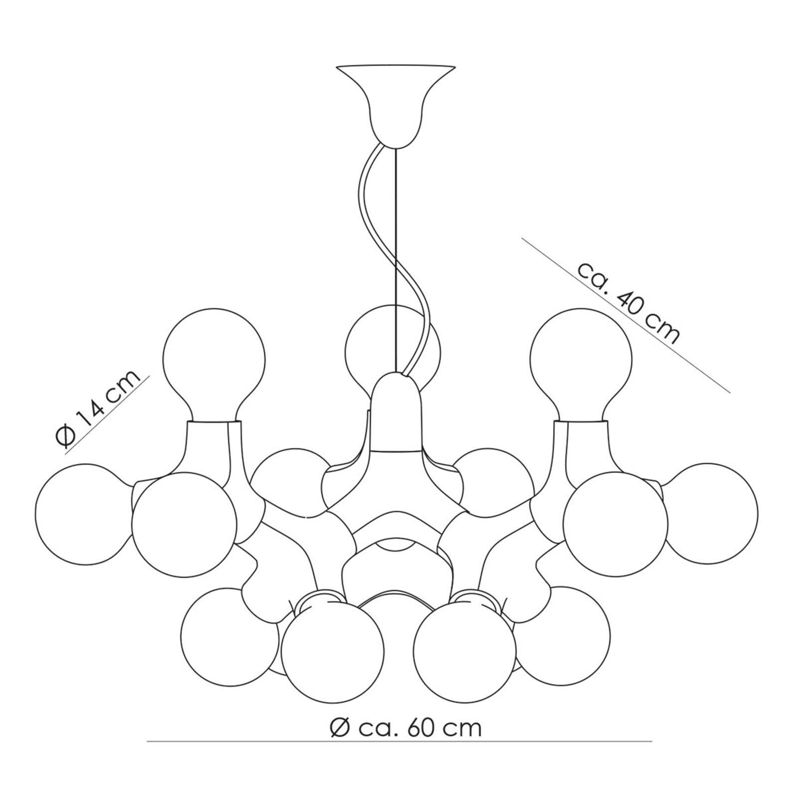 NEXT DNA ChandelierXL - Design-Kronleuchter