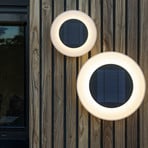 Newgarden Wally LED solar wall light, 4,000 K